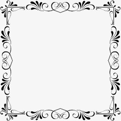 黑白花纹边框