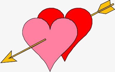 爱心双色箭