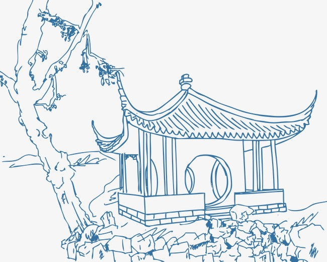 国风金线地标古建苏州报恩寺塔矢量素材