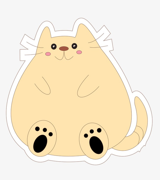 卡通背景_卡通猫png素材-90设计