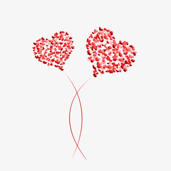 简约心型卡通手绘粉色爱心元素设计