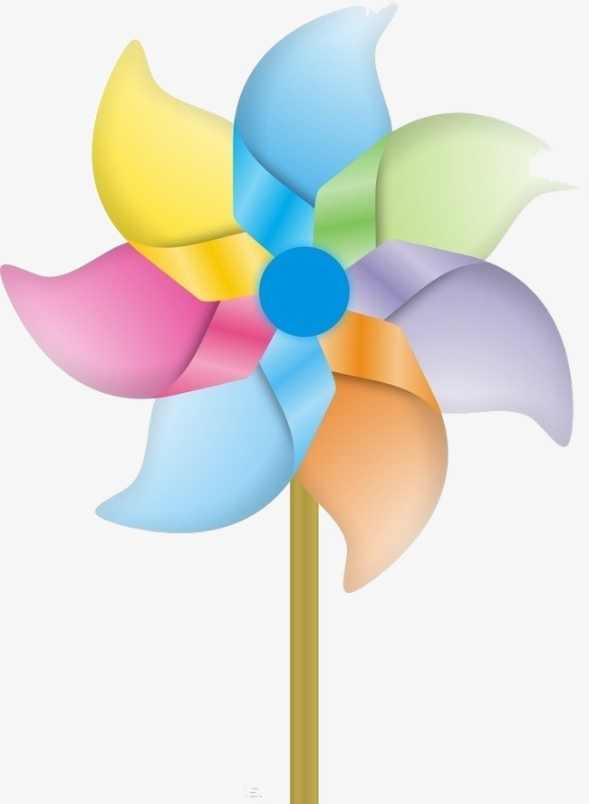 卡通风车_风车png素材-90设计