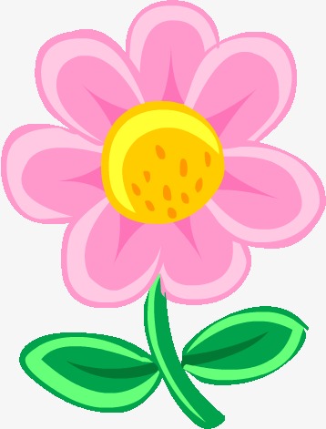 卡通粉色花瓣