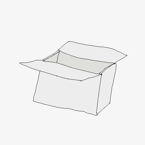 卡通装饰红色箱子彩色渐变抽奖元素