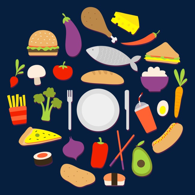 食物卡通_食物png素材-90设计