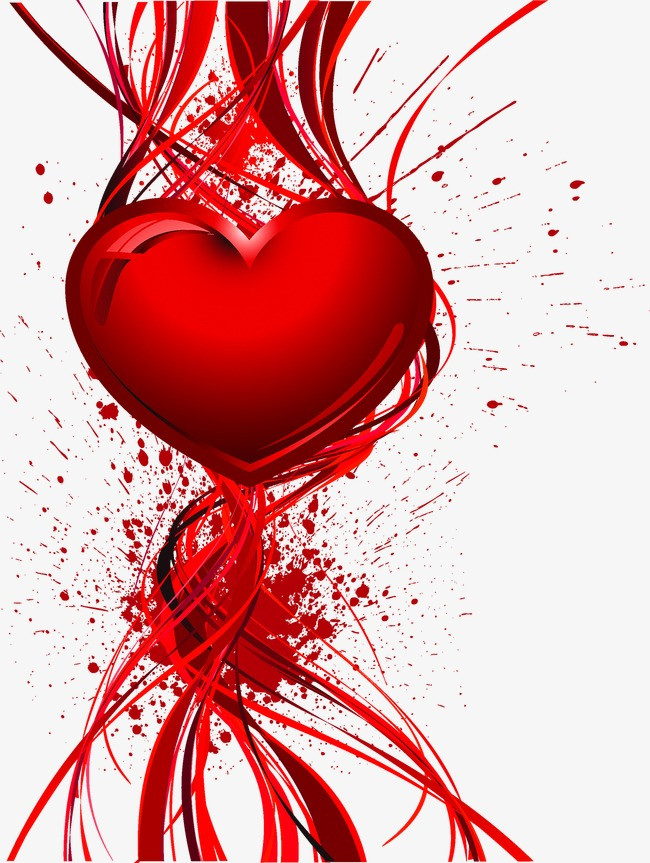 爱心喷溅背景