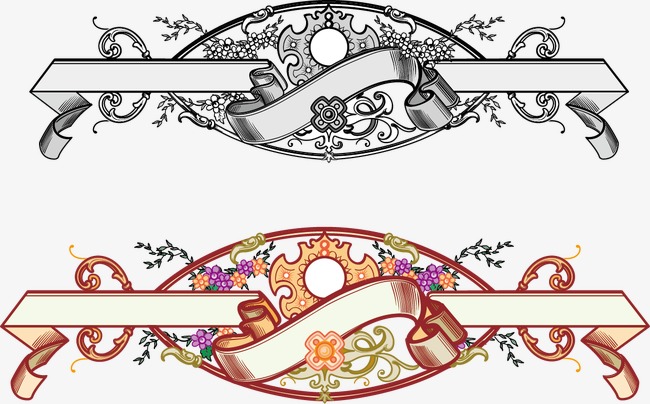 精美复古装饰飘带