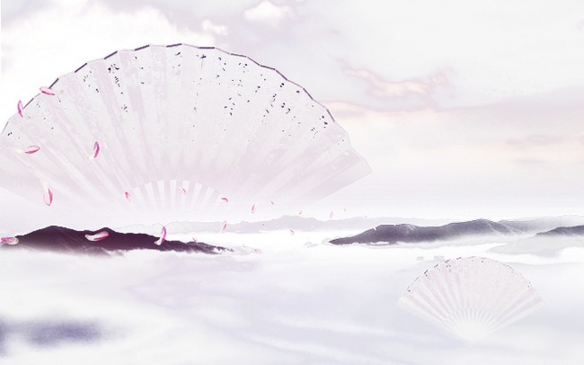 扇子背景_扇子png素材-90设计