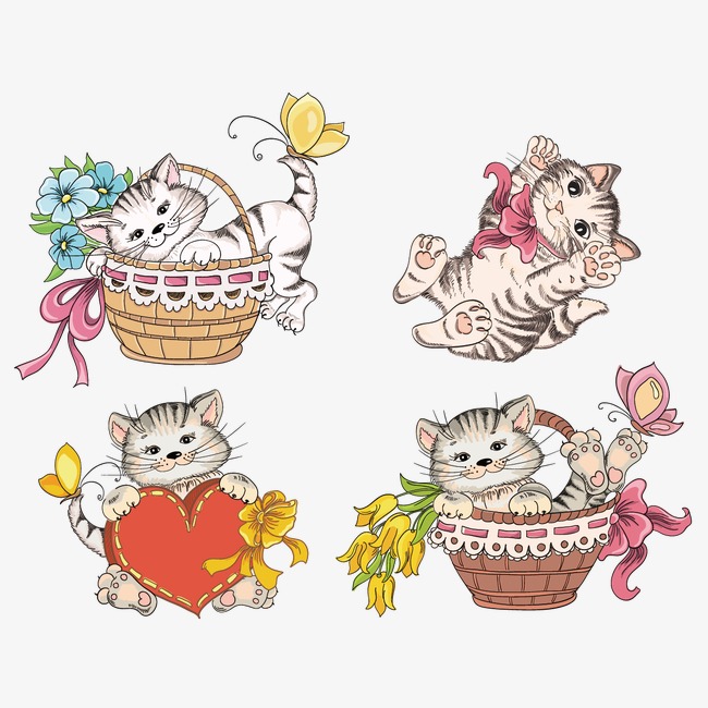 可爱卡通_可爱猫咪png素材-90设计