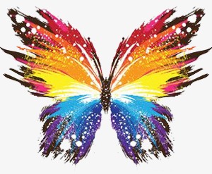 酸性炫彩七彩彩虹光感半透明气泡【免抠元素png】-90设计网