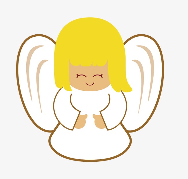 梦幻奇幻卡通天使矢量图