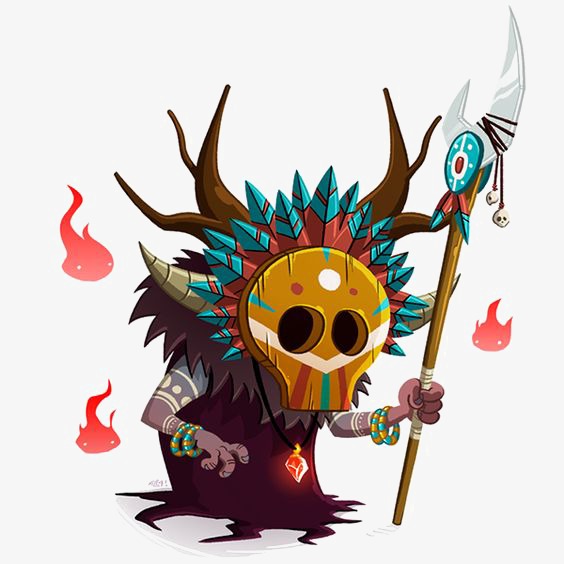 野人卡通手绘图标元素