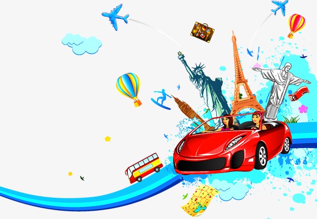 出游季车旅游地球旅行游玩环游世界