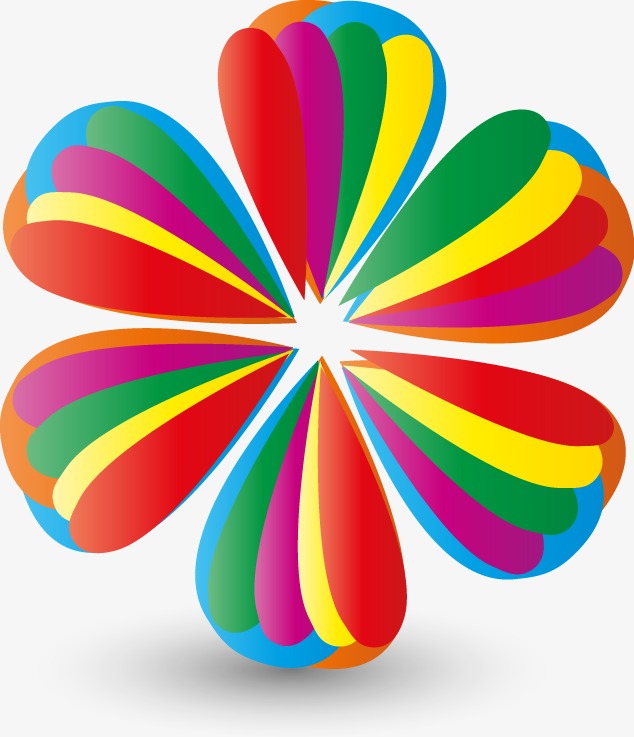 彩色花朵图案png素材-90设计