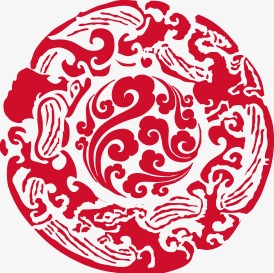 创意古典民族神龙图腾花纹元素设计