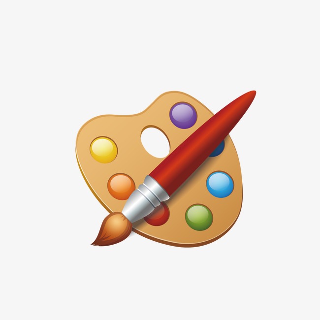 卡通调色盘素材图片免费下载_高清装饰图案png_千库网(图片编号