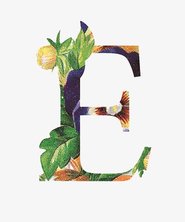 e字母【高清艺术字体png素材】-90设计