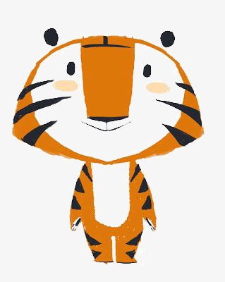 老虎卡通_老虎png素材-90设计