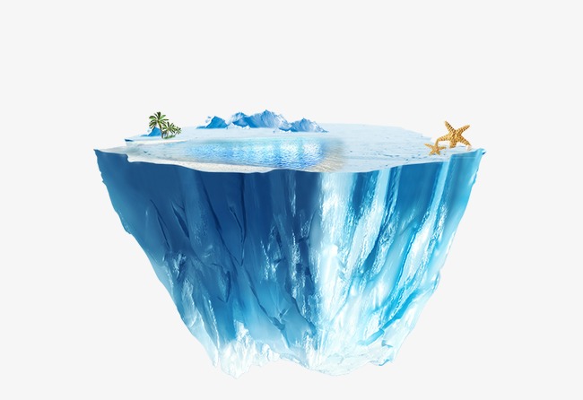冰山夏日素材