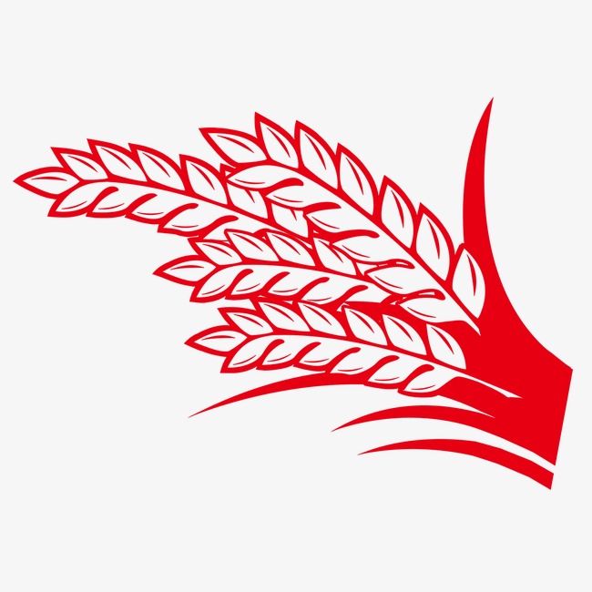 红色喜庆麦序c4d装饰素材