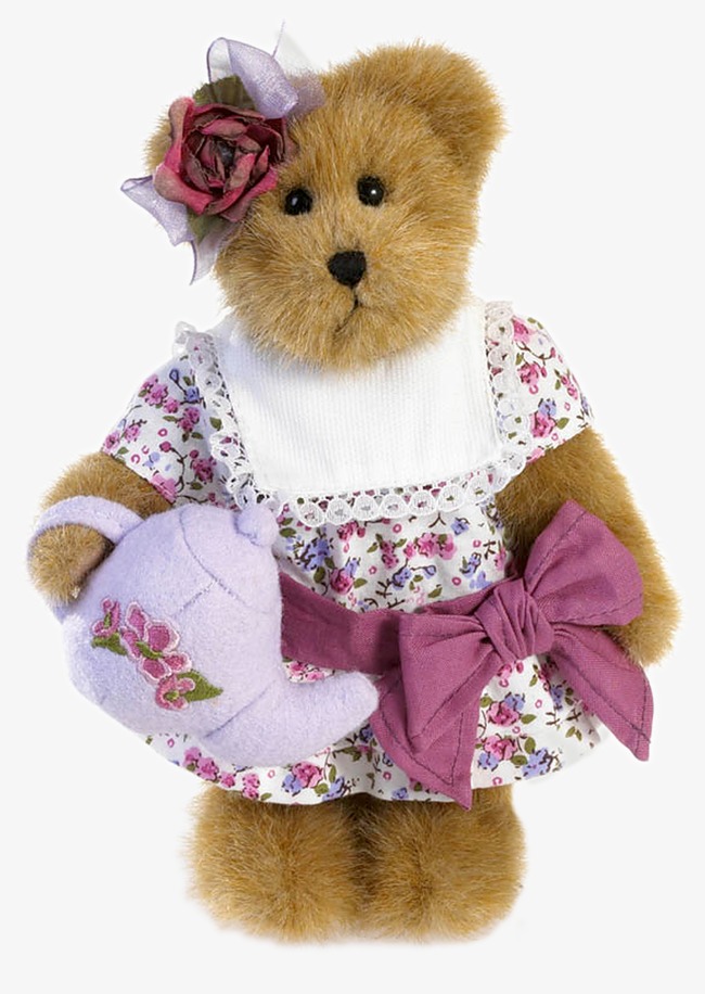 手绘穿制服的小熊png素材