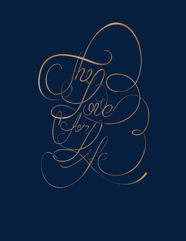 金色花样艺术字