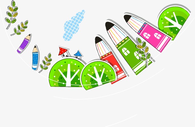 手绘卡通_手绘彩色水笔图案png素材-90设计