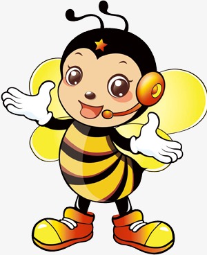 可爱卡通小蜜蜂像素画装饰免抠元素