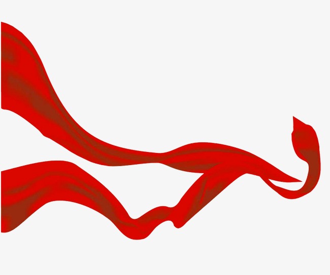 飘带背景_红色飘带png素材-90设计