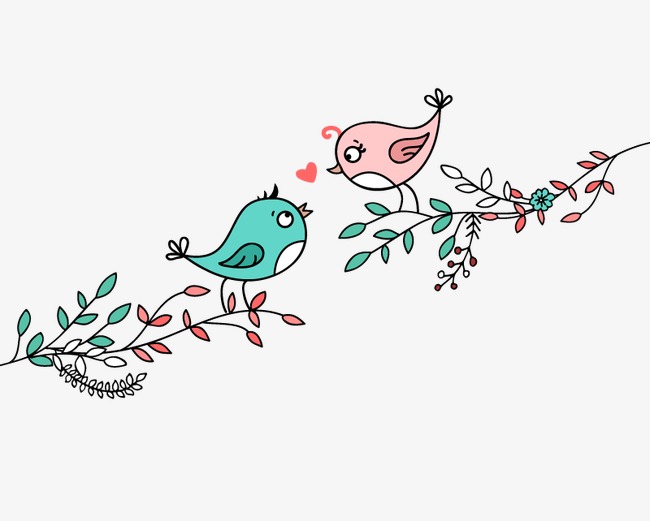 卡通装饰飞鸟鸟儿插画动物小元素