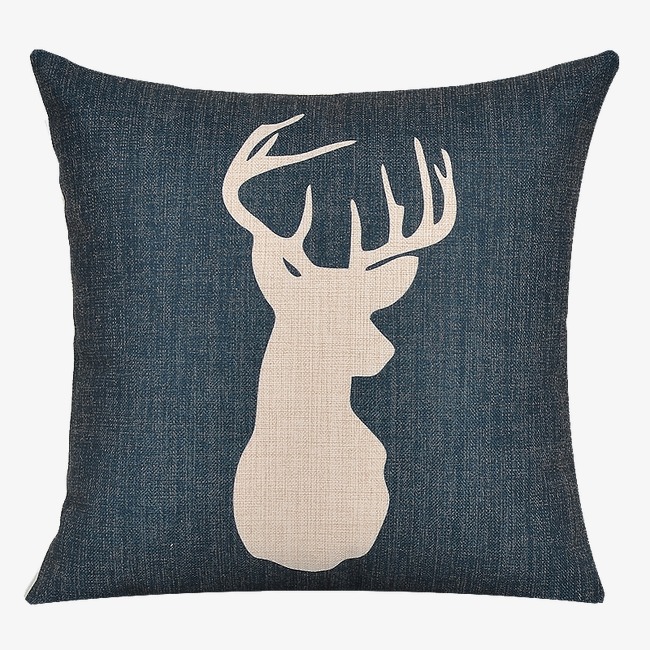 热带元素图案印花的抱枕