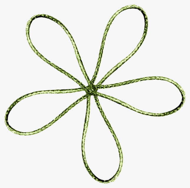 彩色绳子线条卡通免扣分割线元素