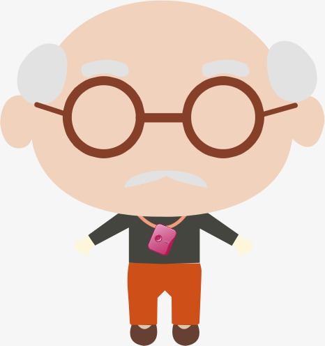 卡通老爷爷_老爷爷png素材-90设计