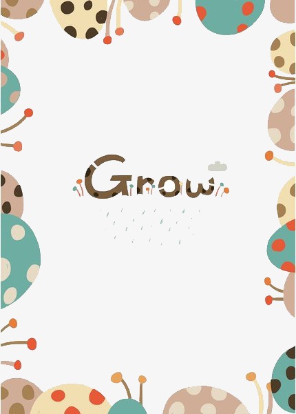 手绘绿色卡通叶子边框背景元素设计