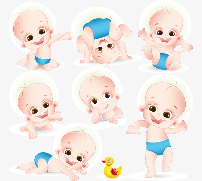 卡通背景_卡通婴儿png素材-90设计