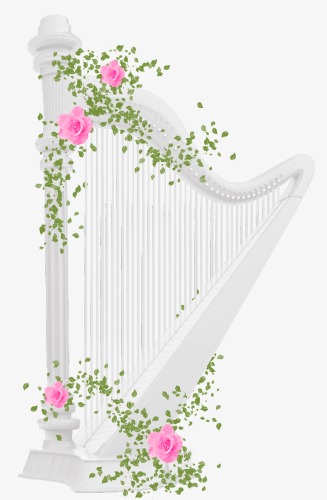 竖琴钢琴舞台灯