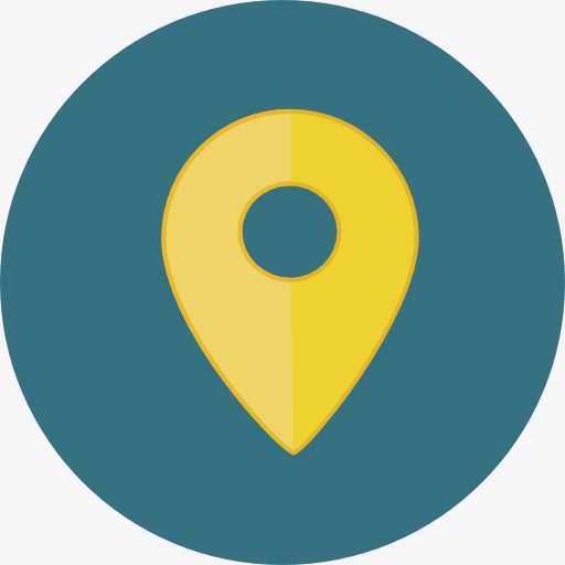 简约手机定位图标ui图形元素设计我的位置