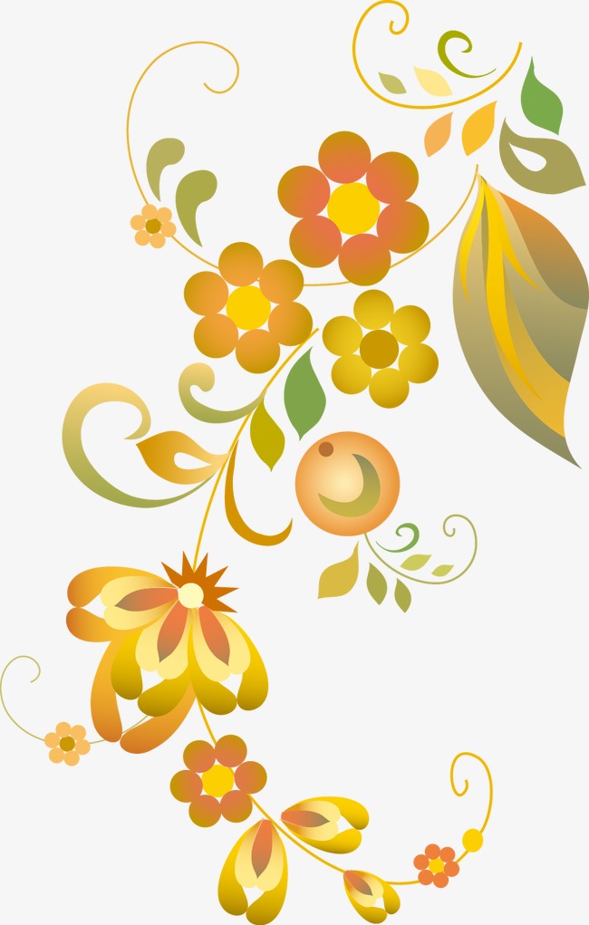 创意矢量植物叶子绿叶花卉元素设计