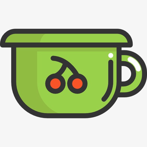 一个绿色的水杯