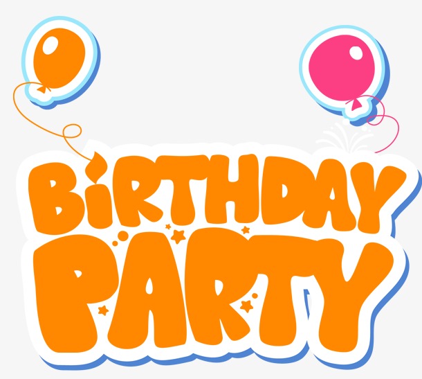 生日派对艺术字png素材-90设计