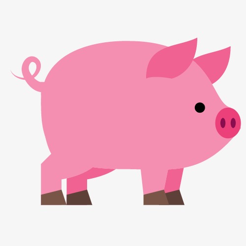 粉色的猪png素材-90设计