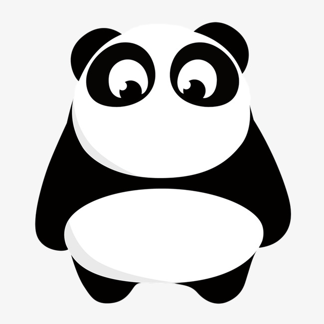 沙雕黑白熊猫头像图片