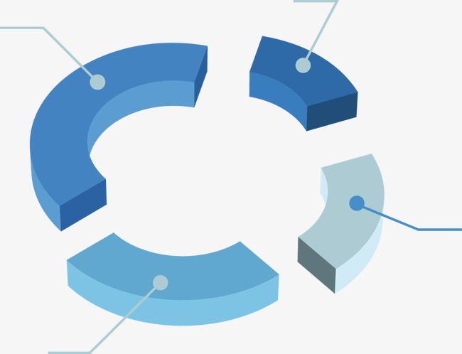 矢量ppt设计环形图表