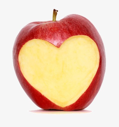抠出爱心的苹果