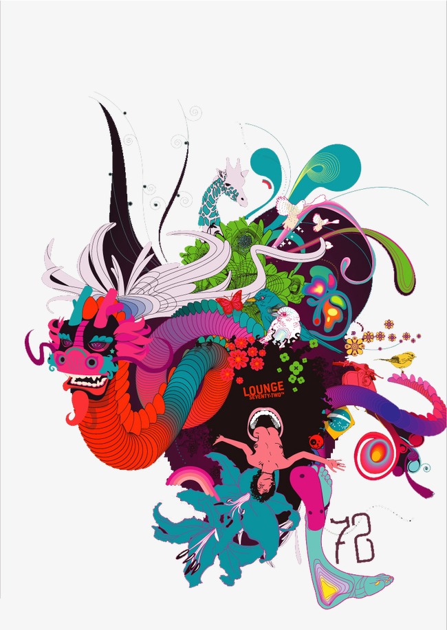 卡通彩绘_彩绘png素材-90设计