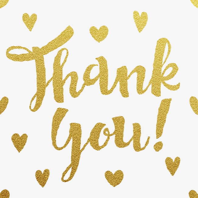 金色英文thankyou图片