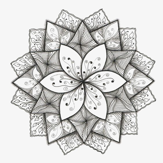 简约矢量卡通手绘花朵免扣元素设计