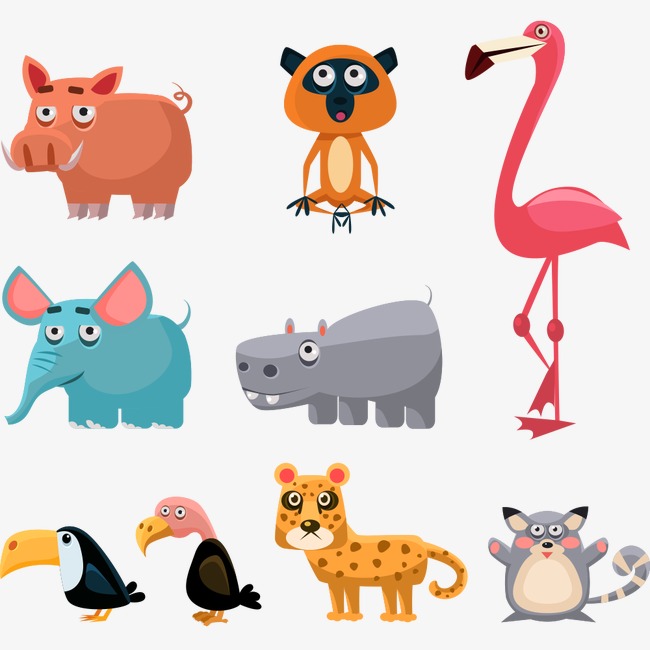 矢量卡通动物【高清装饰元素png素材】-90设计