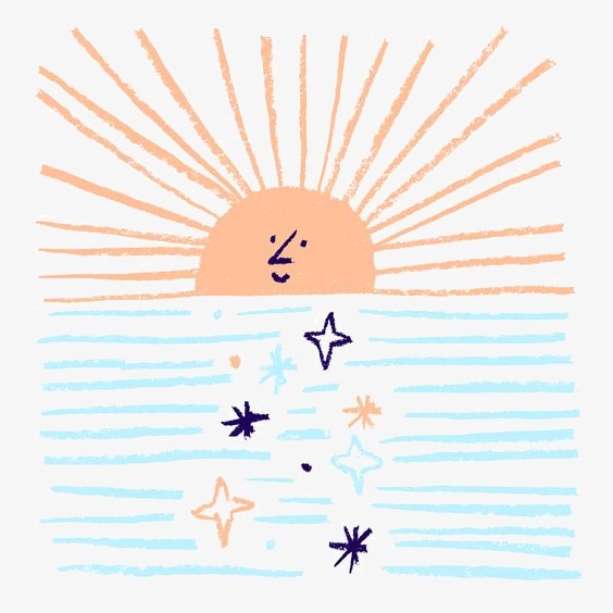 卡通日出_日出png素材-90设计