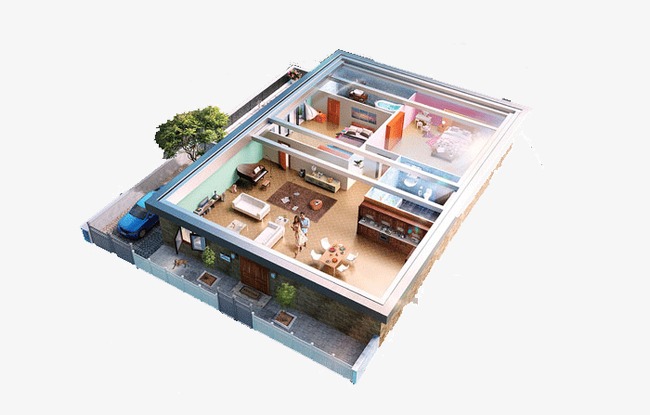 房屋室内设计立体图